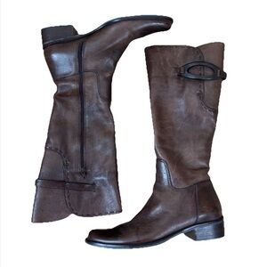 J. Jill Brown Leather Calderone Riding Boots Women’s Size 7.5